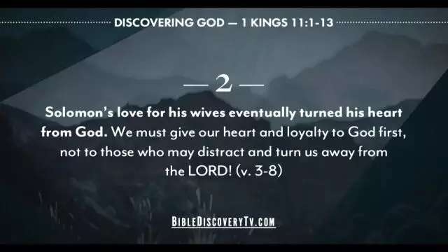 Bible Discovery - 1 Kings 11-13 When We Fail God