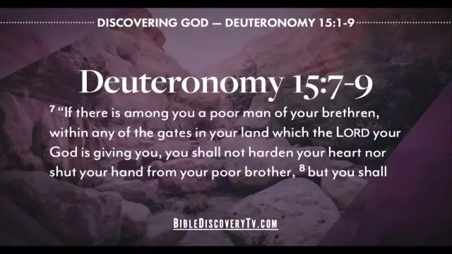 Bible Discovery - Deuteronomy 15-18 Canning Debts