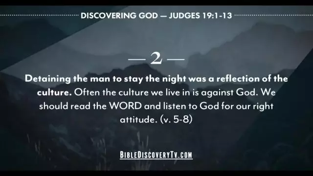 Bible Discovery - Judges 18-21 The Time of Judges