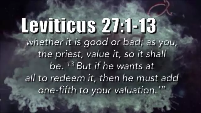 Bible Discovery - Leviticus 22-27 The Lord Will Sanctify