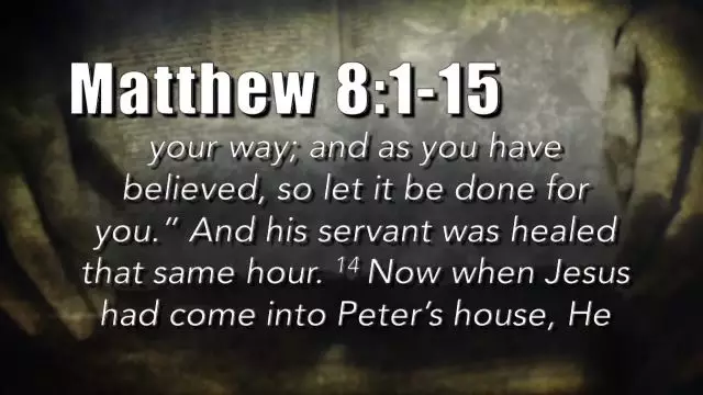 Bible Discovery - Matthew 8-9 Jesus Healing Hands