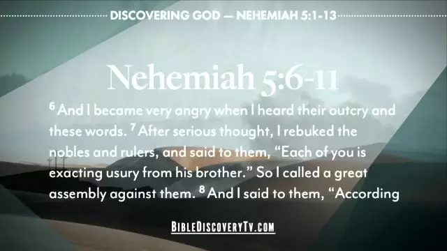 Bible Discovery - Nehemiah 5-7 Gods Economy