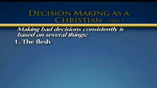 Robin Gool - Decision making as a Christian 1a