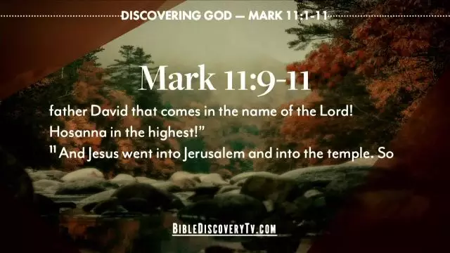 Bible Discovery - Mark 11 1-11 The Colt