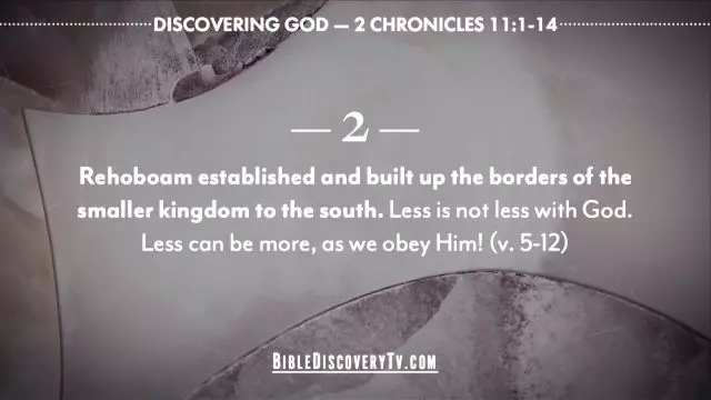 Bible Discovery - 2 Chronicles 11 The Levites Choose