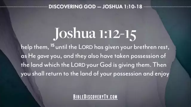 Bible Discovery - Joshua 1 The Command