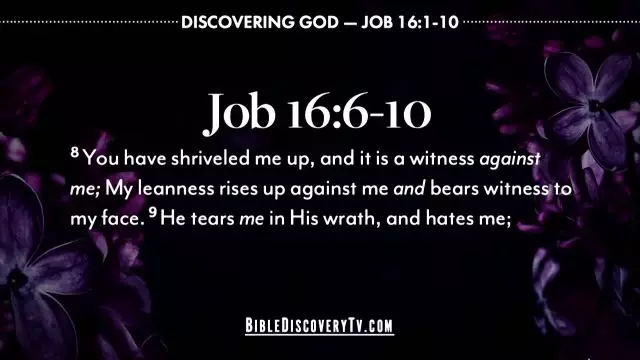 Bible Discovery - Job 16 Miserable Comforters