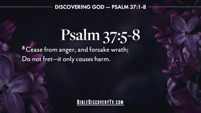 Bible Discovery - Psalm 37 Do Not Fret