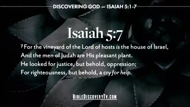 Bible Discovery - Isaiah 5 Speaking of Failure