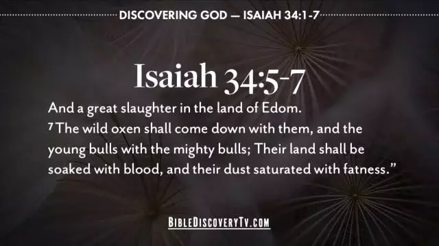 Bible Discovery - Isaiah 34 God Needs No Permission