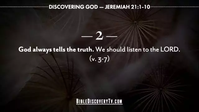 Bible Discovery - Jeremiah 21 The Last Days of Judah