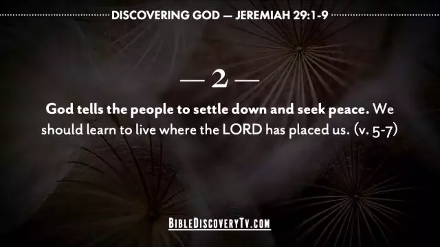 Bible Discovery - Jeremiah 29 God Did Not Send Them