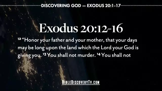 Bible Discovery - Exodus 20 The Ten Commandments