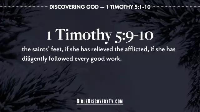 Bible Discovery - 1 Timothy 5 Honour Windows