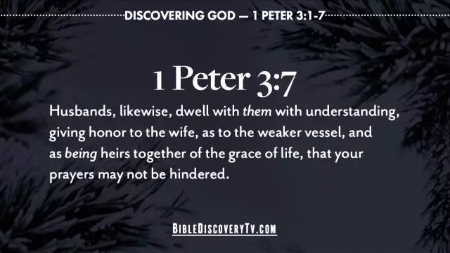 Bible Discovery - 1 Peter 3 Husbands and Wives