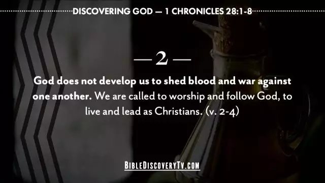 Bible Discovery - 1 Chronicles 28 Commands of God