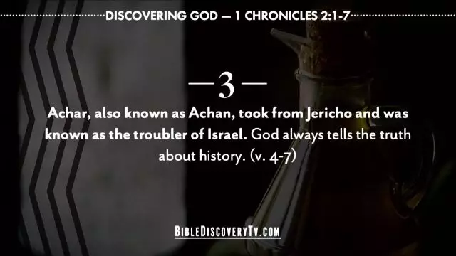 Bible Discovery - 1 Chronicles 2 Trouble Within Israel