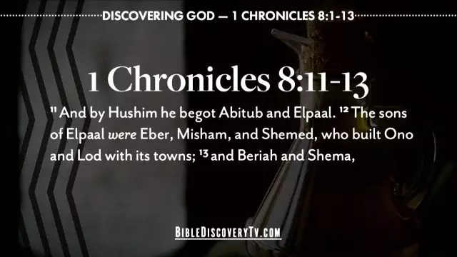 Bible Discovery - 1 Chronicles 8 Trouble Never Quits