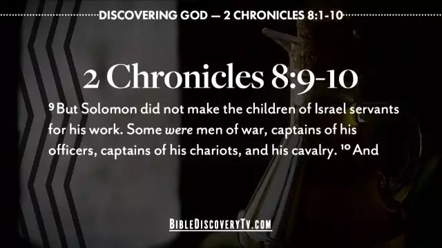 Bible Discovery - 2 Chronicles 8 Structures of Man and God