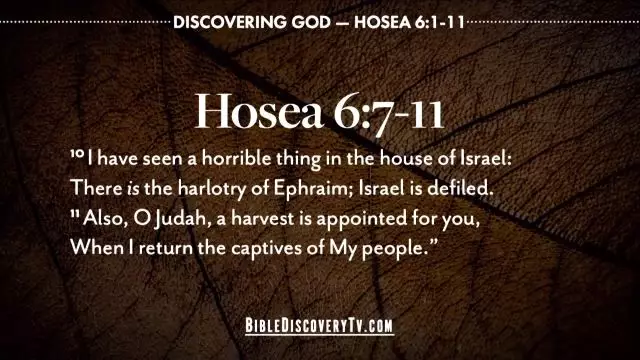 Bible Discovery - Hosea 6 God Desires Mercy