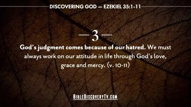 Bible Discovery - Ezekiel 35 Ancient Enemies of Israel