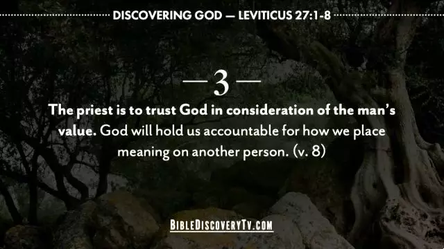 Bible Discovery - Leviticus 27 The Value of a Soul