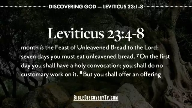 Bible Discovery - Leviticus 23 Gods Feasts