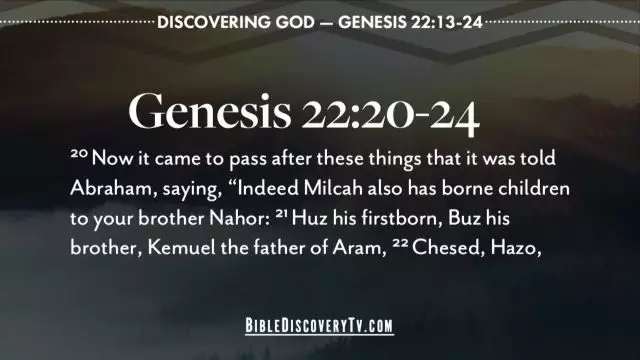 Bible Discovery - Genesis 22 13-24 Obedience