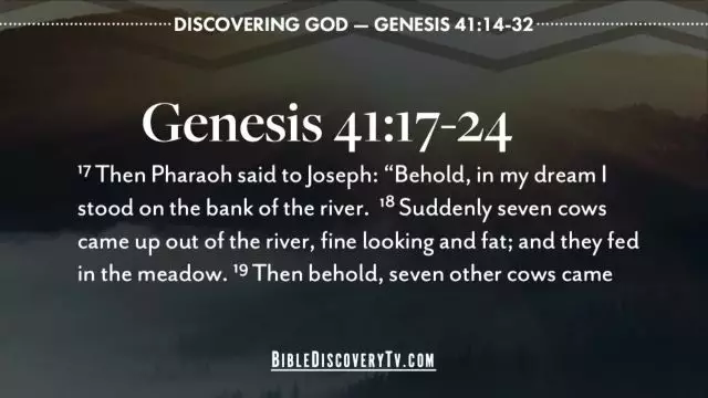 Bible Discovery - Genesis 41 14-32 God Shadows the World
