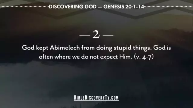 Bible Discovery - Genesis 20 1-14 Abraham and Abimelech