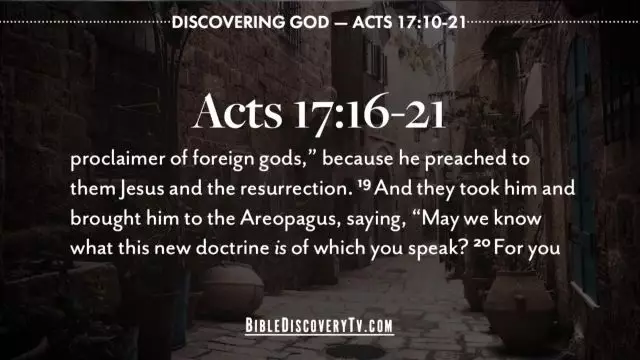 Bible Discovery - Acts 17 10-21 Spreading the Good News